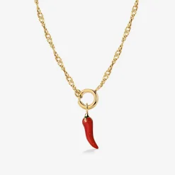 Chili Singapore Chain Necklace Set Gold