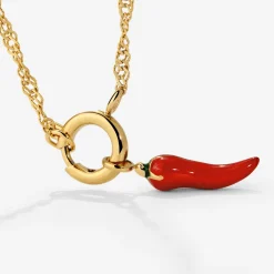 Chili Singapore Chain Necklace Set Gold