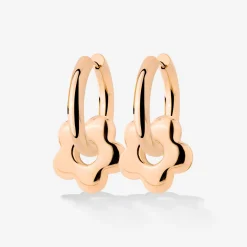 Chunky Bubble Flower Hoop Set Medium Roségold