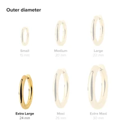 Chunky Hoopies Extra Large Roségold