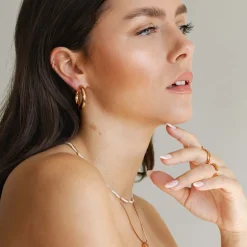 Chunky Hoopies Extra Maxi Roségold