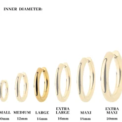 Chunky Hoopies Large Gold