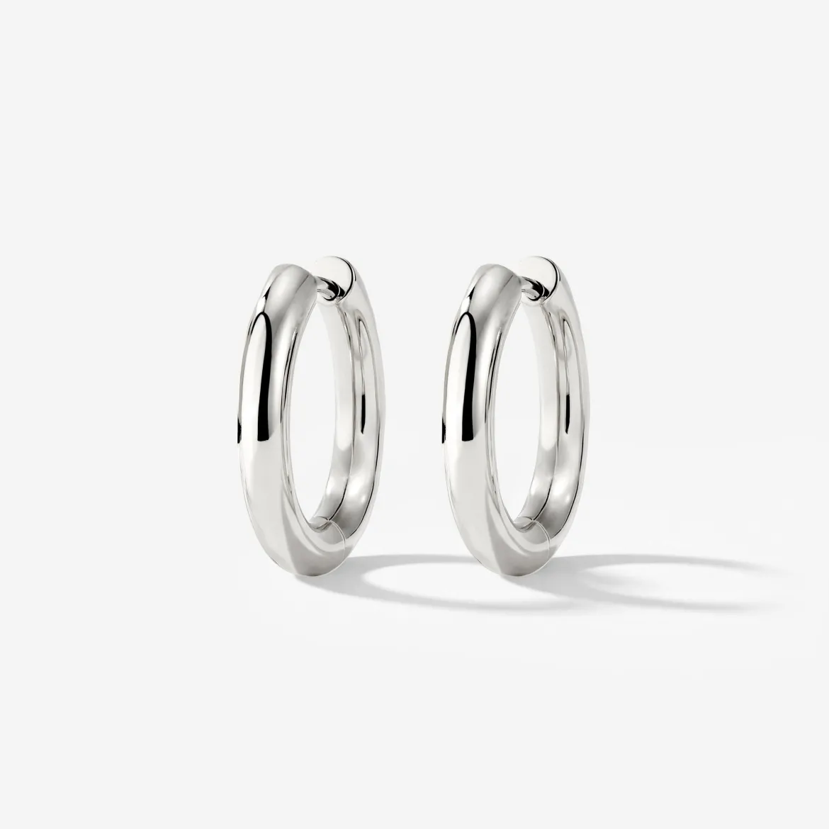 Chunky Hoopies Medium Silber