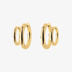 Chunky Lover Hoop Bundle Small Gold
