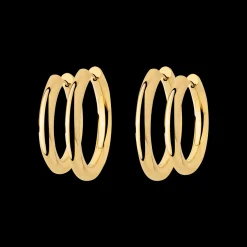 Chunky Lover Hoop Bundle Medium Gold