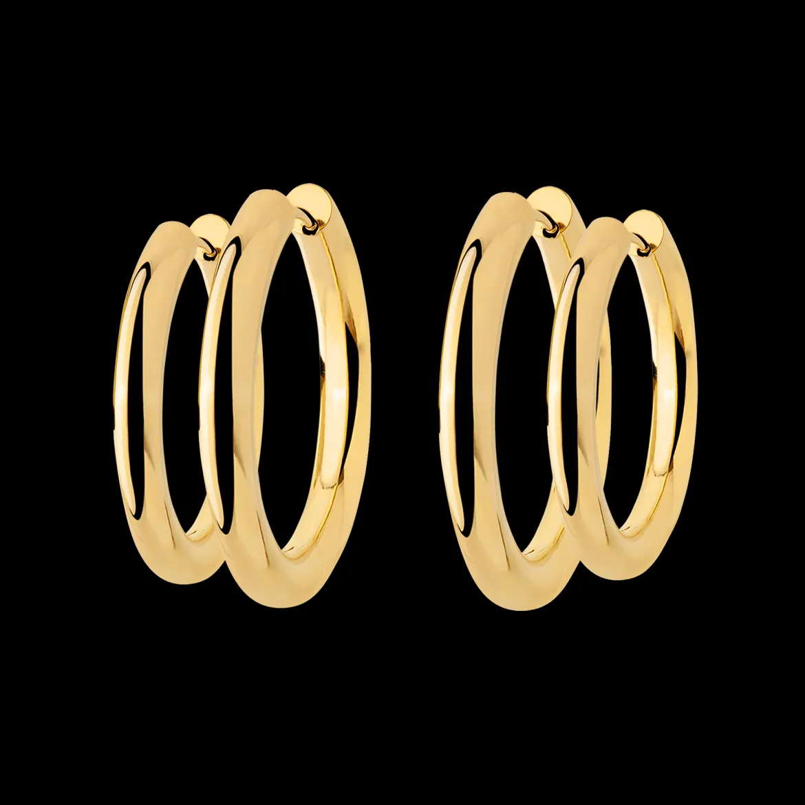 Chunky Lover Hoop Bundle Large Gold