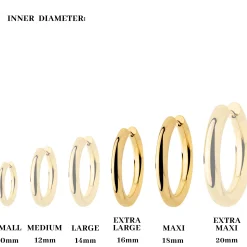 Chunky Lover Hoop Bundle Large Gold