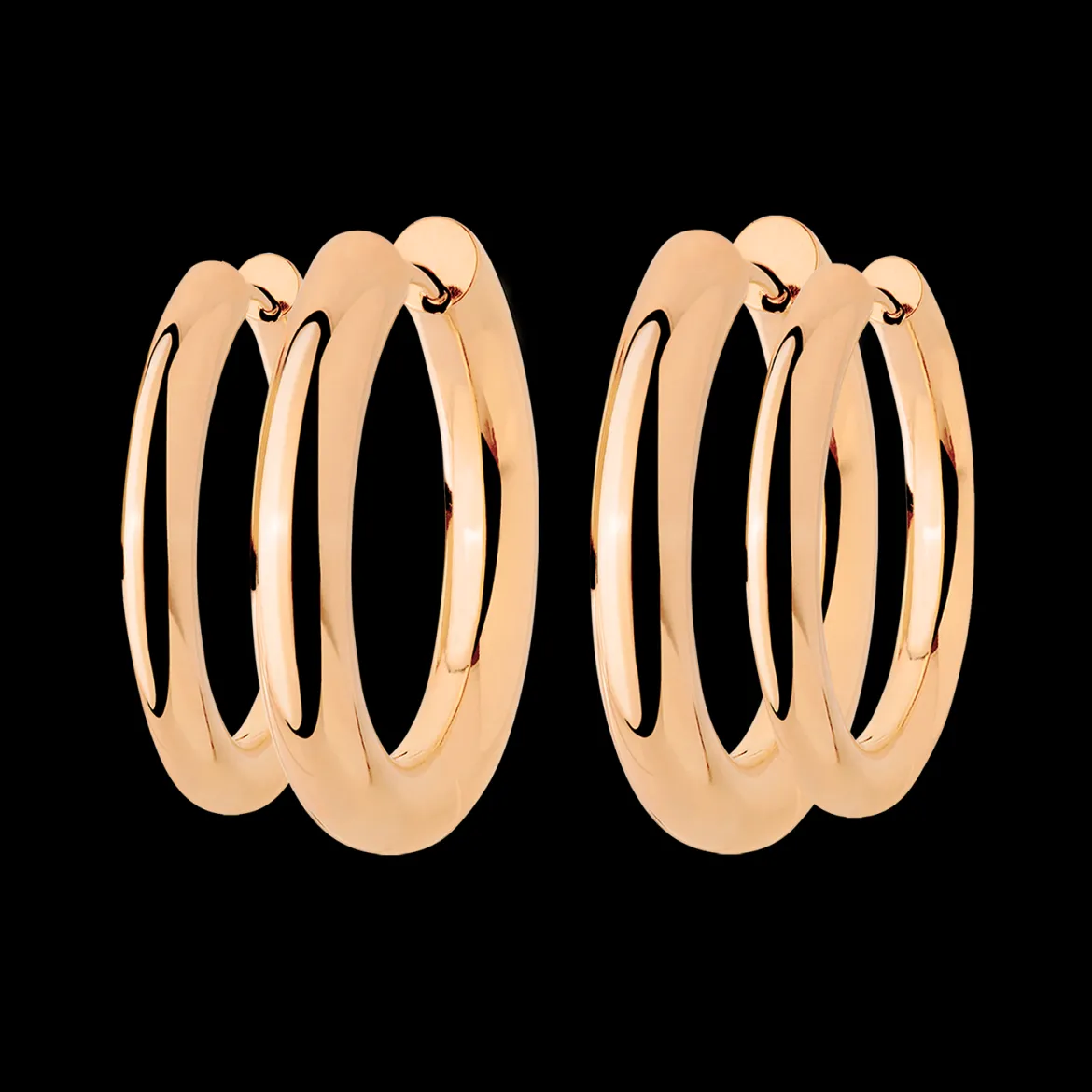 Chunky Lover Hoop Bundle Maxi Roségold