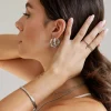 Chunky Lover Hoop Bundle Medium Silber
