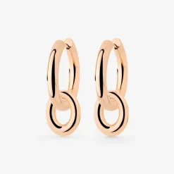 Chunky Oval Donut Hoop Set Medium Roségold