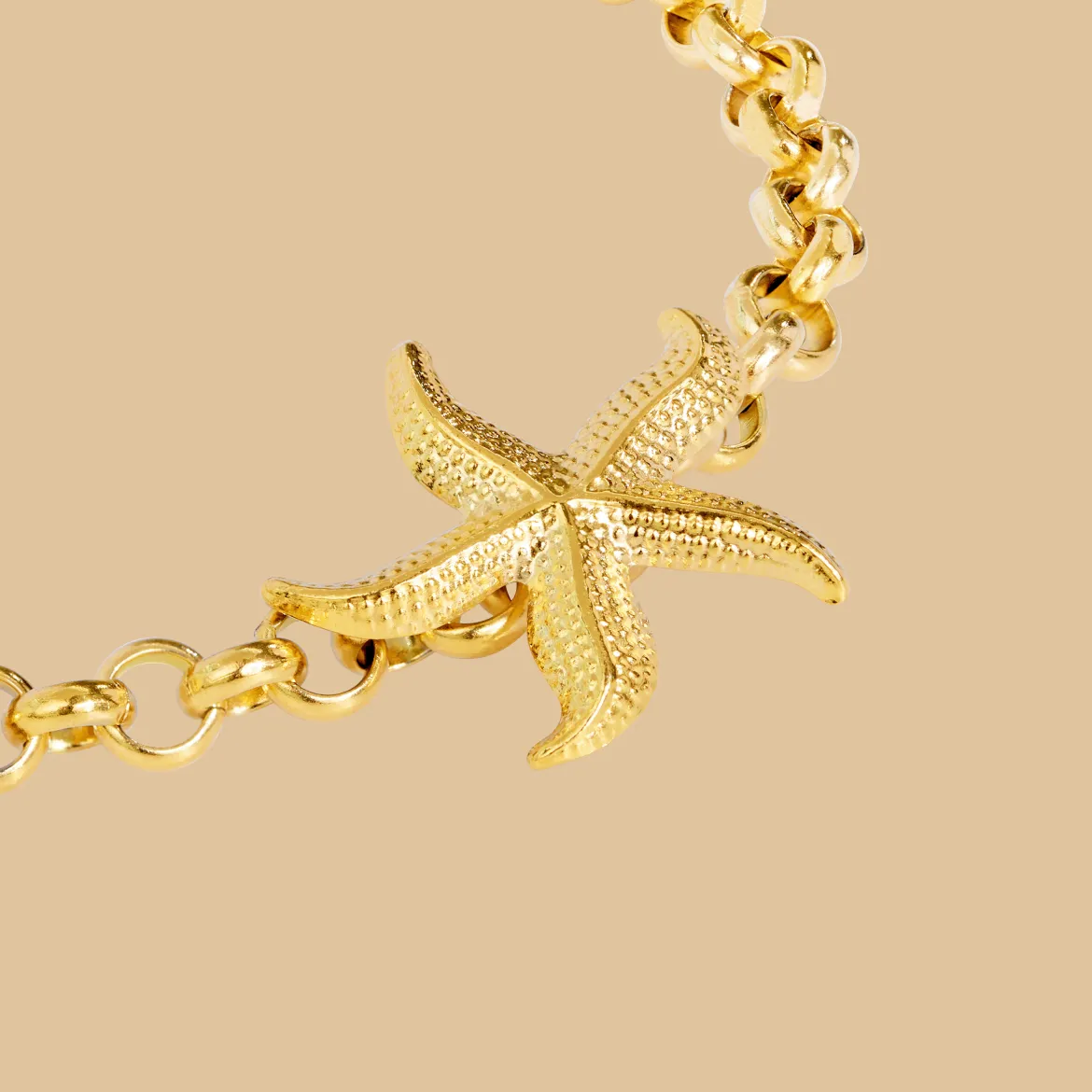 Chunky Starfish Bracelet Gold