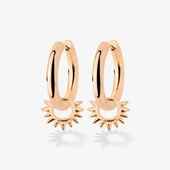 Chunky Sun Lover Hoop Set Medium Roségold