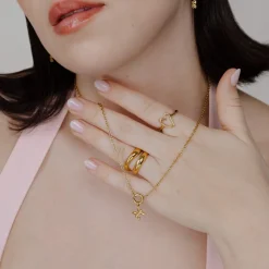 Classic Chain Charm Necklace Set