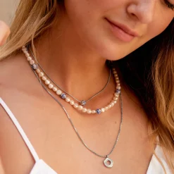 Coastal Charm Necklace Silber