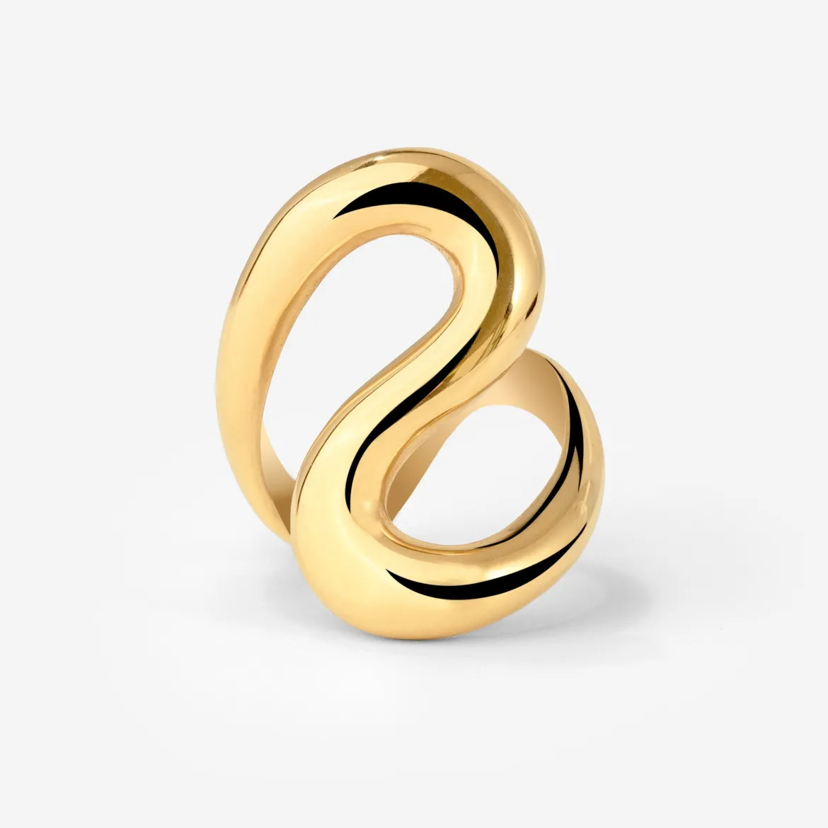 Coiled Ring Gold