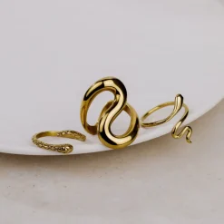 Coiled Ring Gold