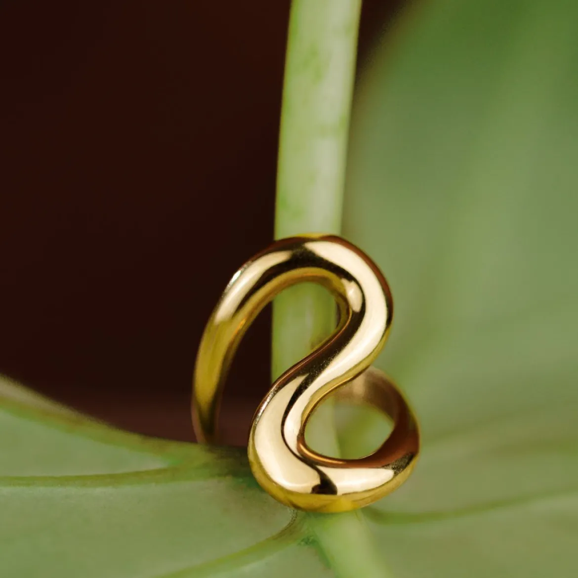 Coiled Ring Gold