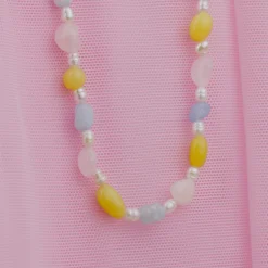 Cotton Candy Choker Gold