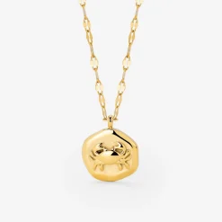 Crab Chaser Necklace Gold
