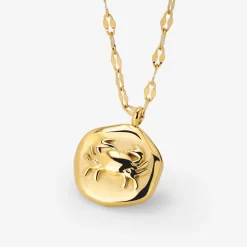Crab Chaser Necklace Gold