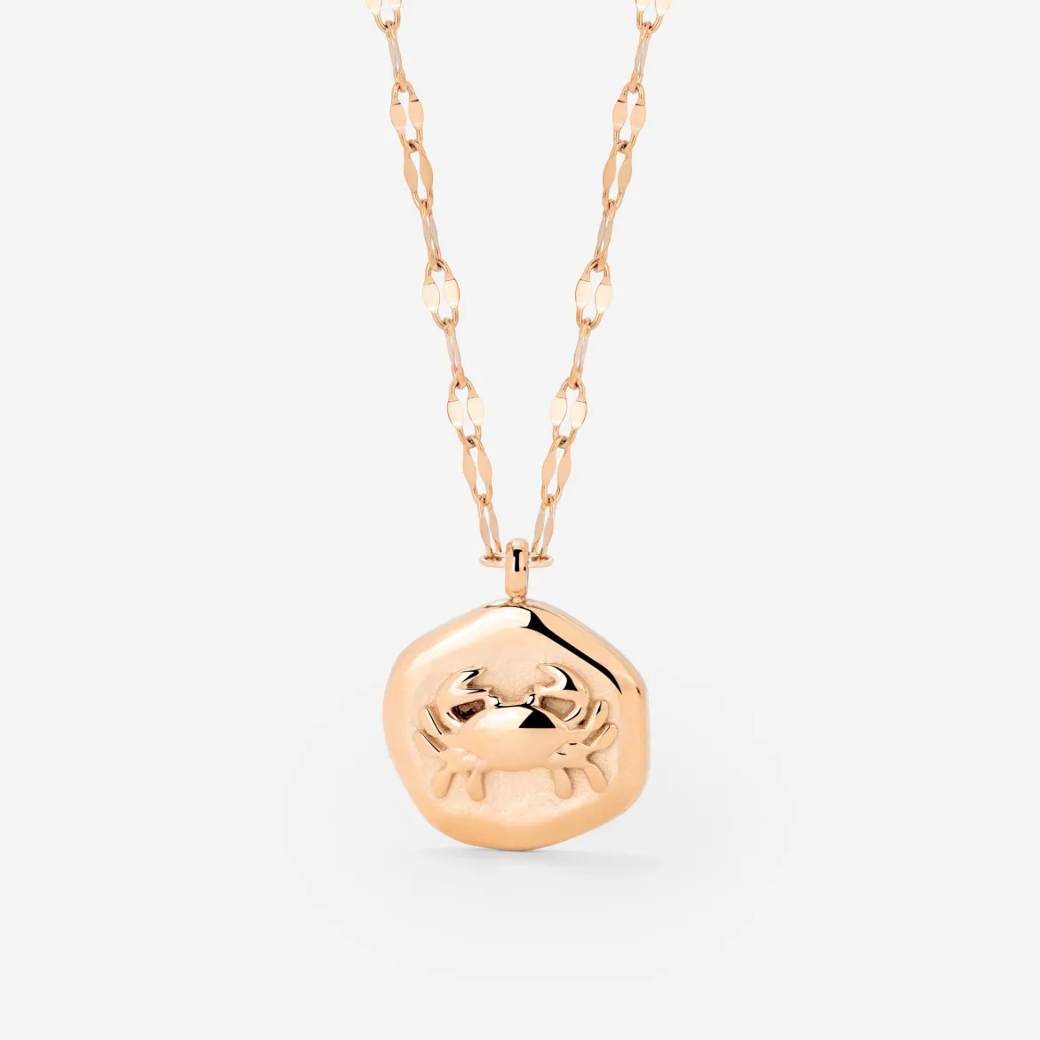 Crab Chaser Necklace Roségold