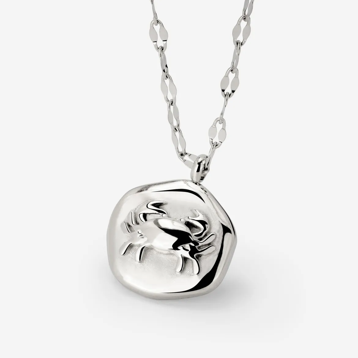 Crab Chaser Necklace Silber