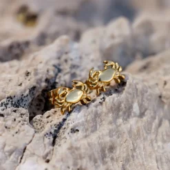 Crab Chaser Studs Roségold