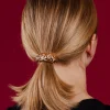 Crinkled Hair Tie - Gold