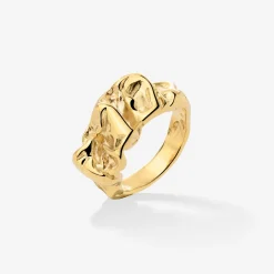 Crinkled Ring Gold