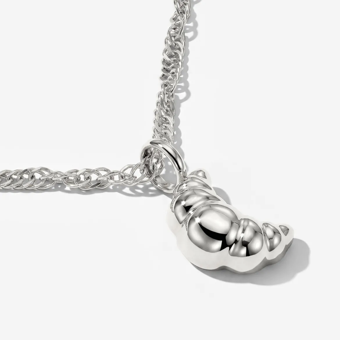 Croissant Necklace Silber