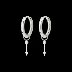 Cupid Arrow Hoopies Silber
