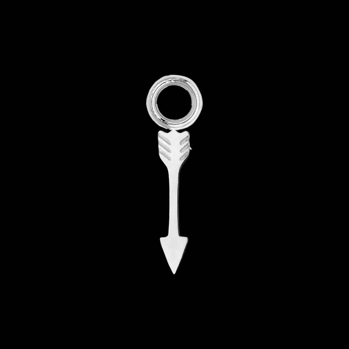 Cupid Arrow Hoopies Silber