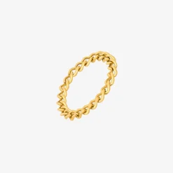 Curb Chain Ring Gold