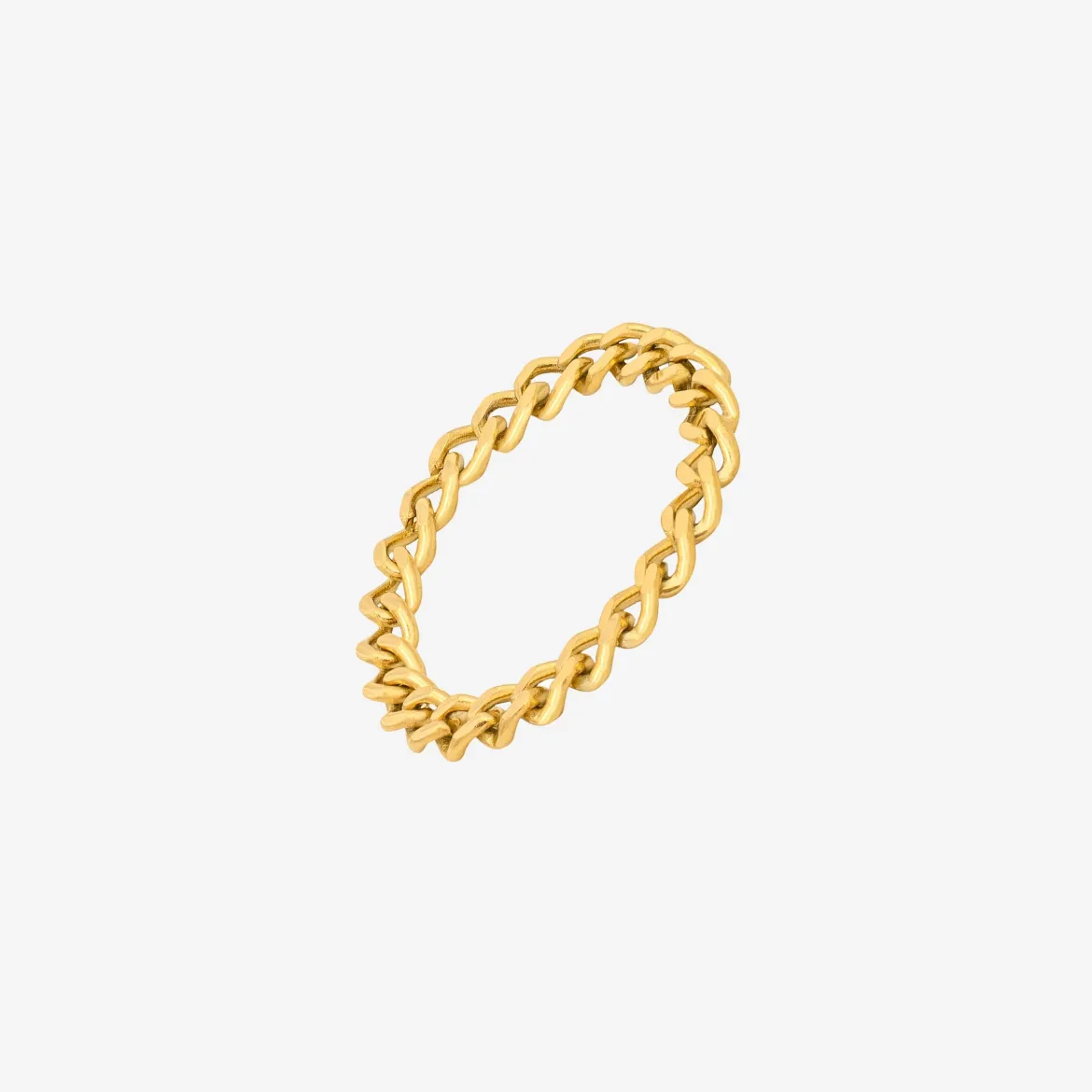 Curb Chain Ring Gold