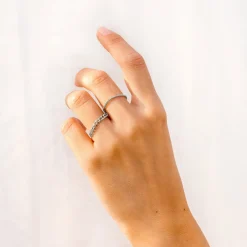 Curb Chain Ring Silber