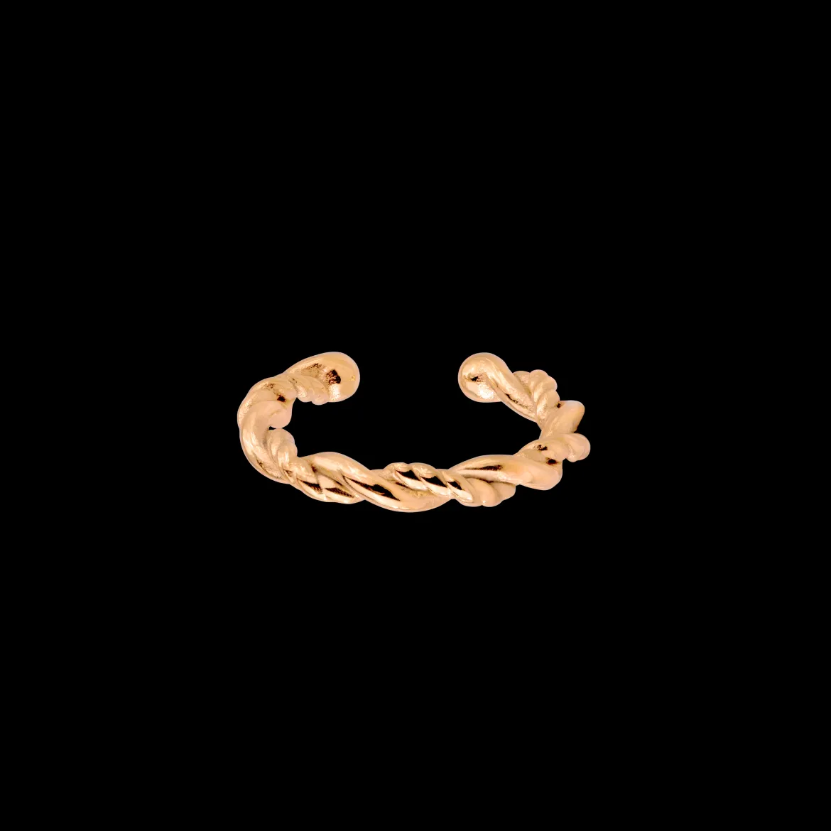 Curly Twist Ear Cuff Roségold