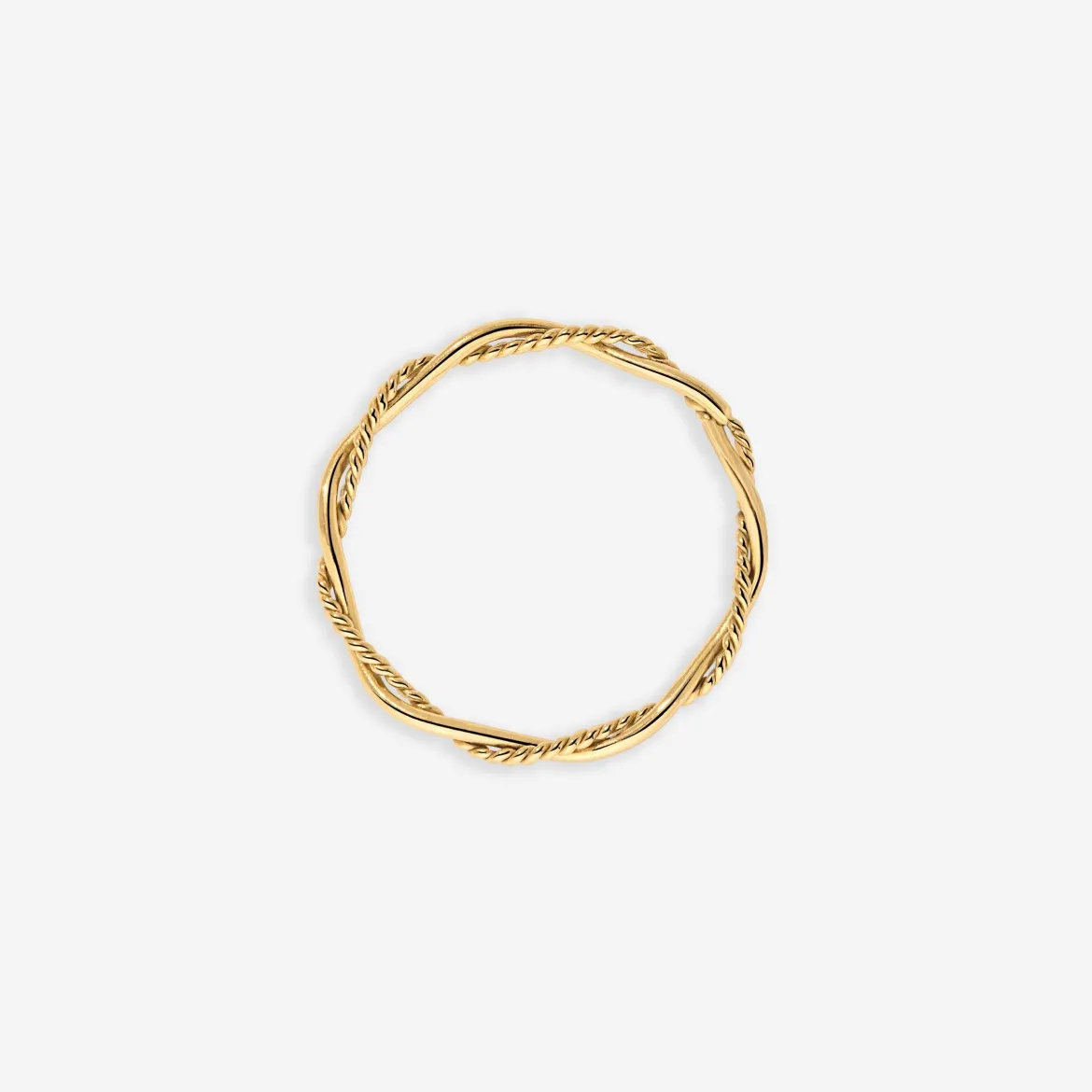 Curly Twist Ring Gold