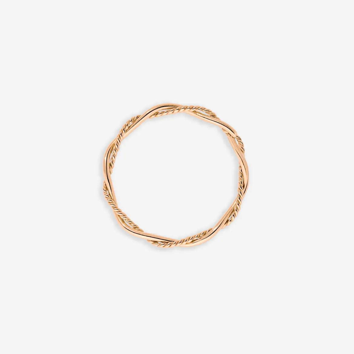 Curly Twist Ring Roségold