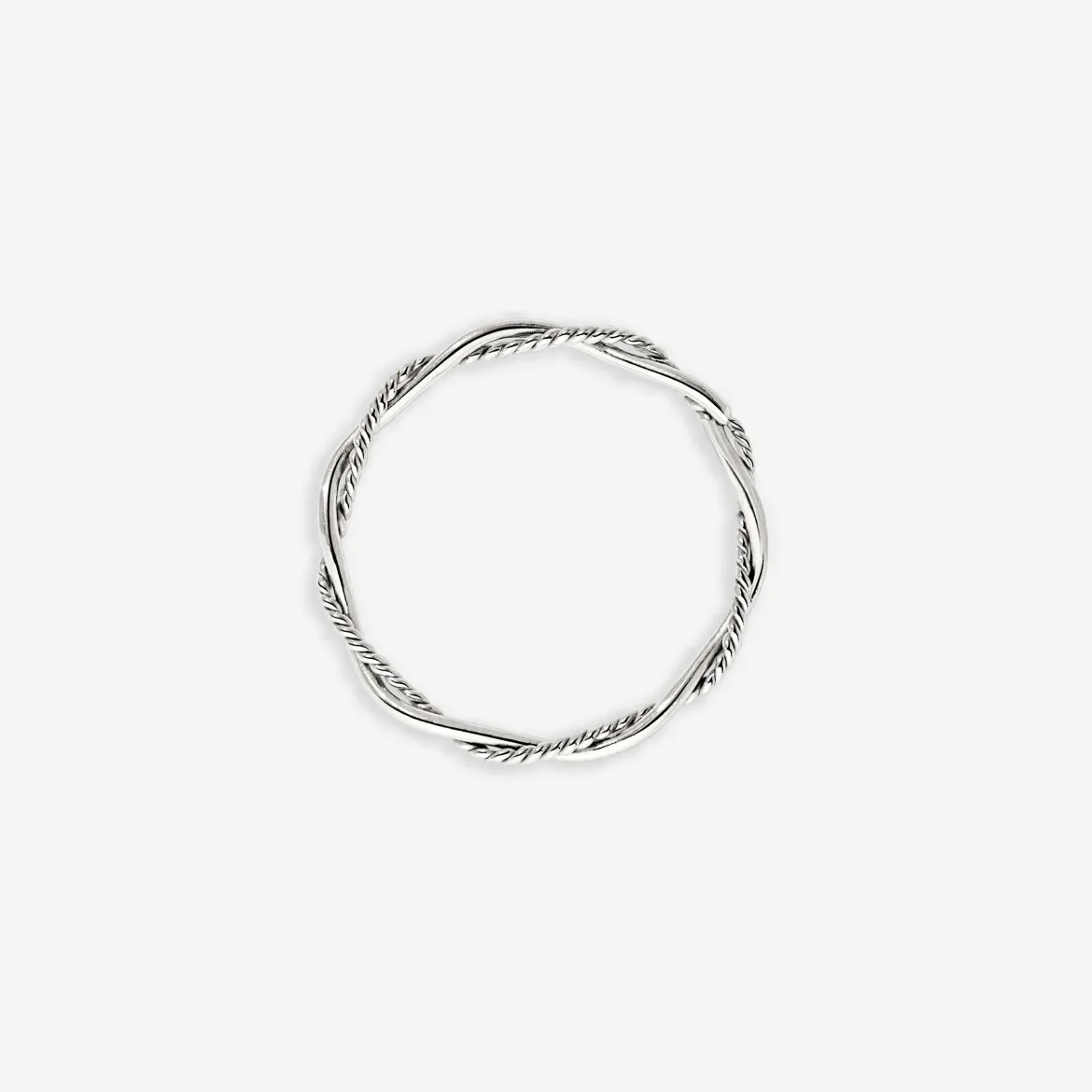 Curly Twist Ring Silber