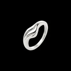 Curvy Wave Ring Silber