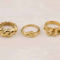 Curvy Wave Ring Silber