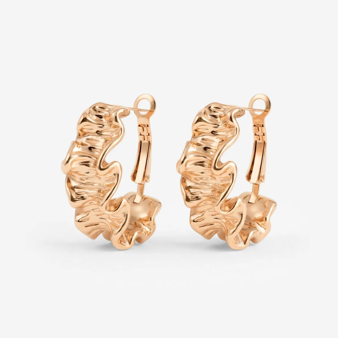 Cute Coral Hoops Roségold