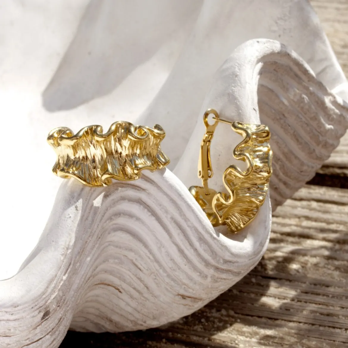 Cute Coral Hoops Roségold
