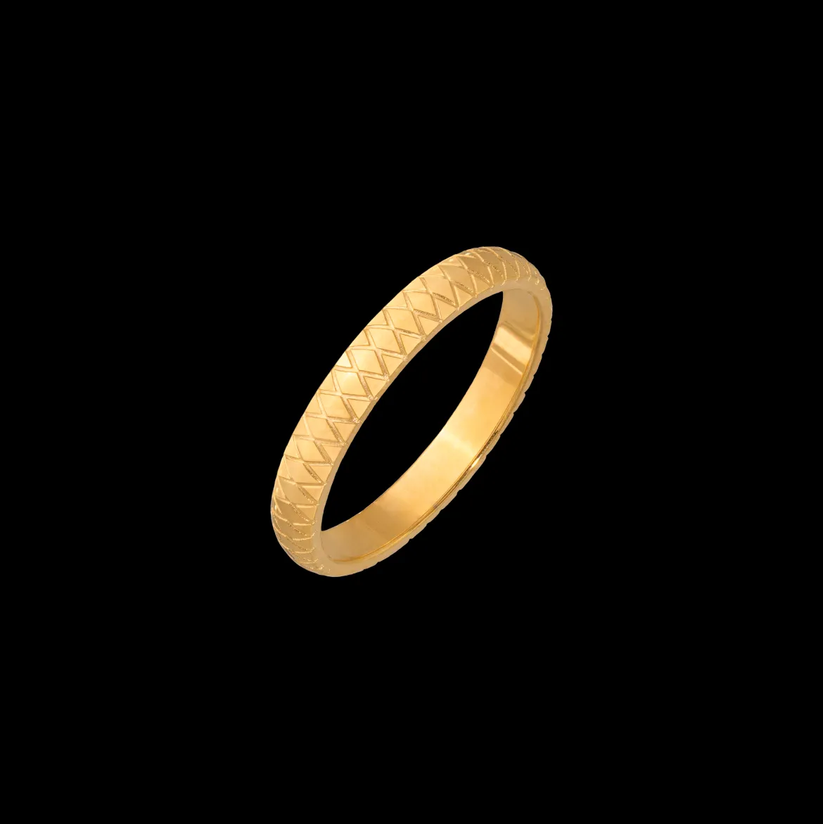 Cute Pattern Ring Gold