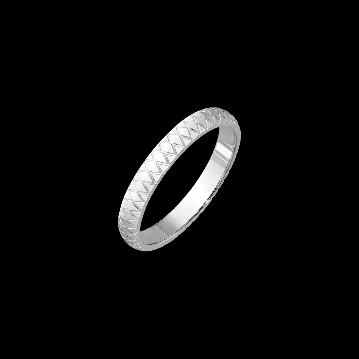 Cute Pattern Ring Silber