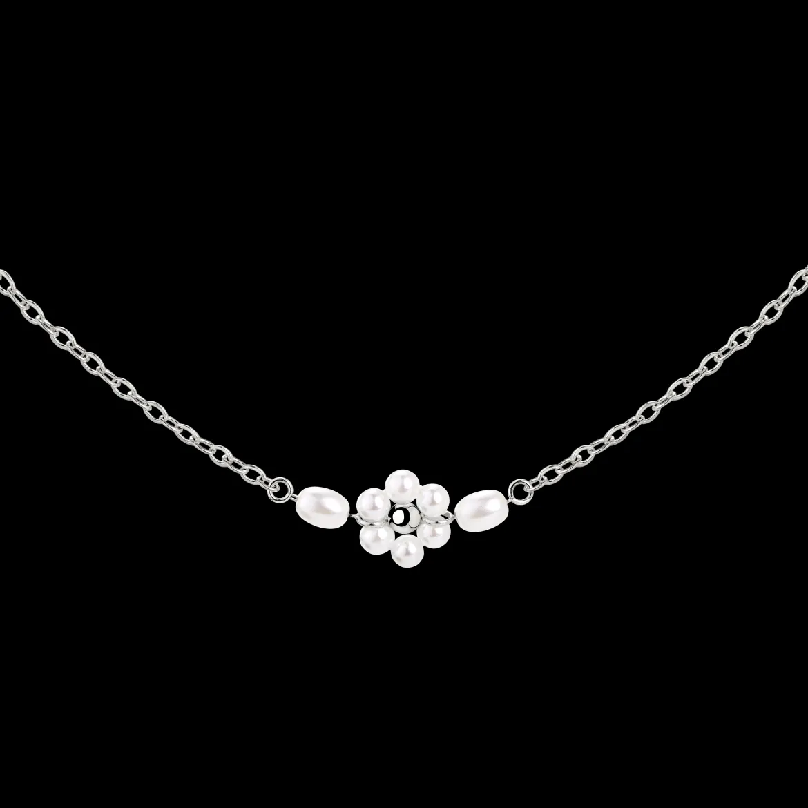 Daisy Choker Silber