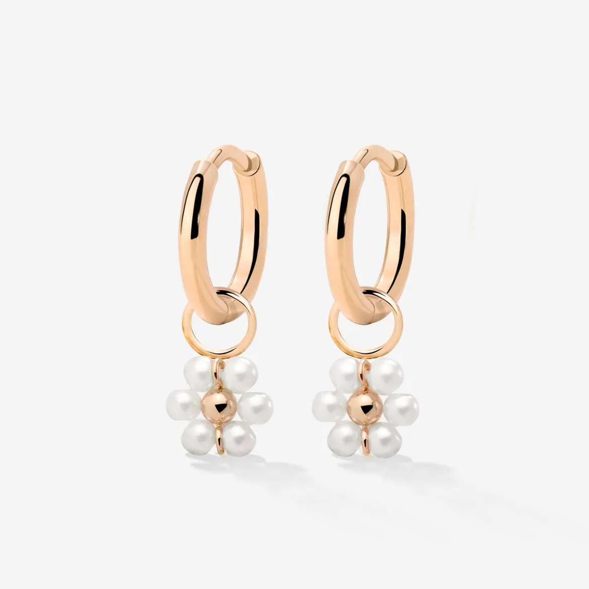 Daisy Hoop Set Small Roségold