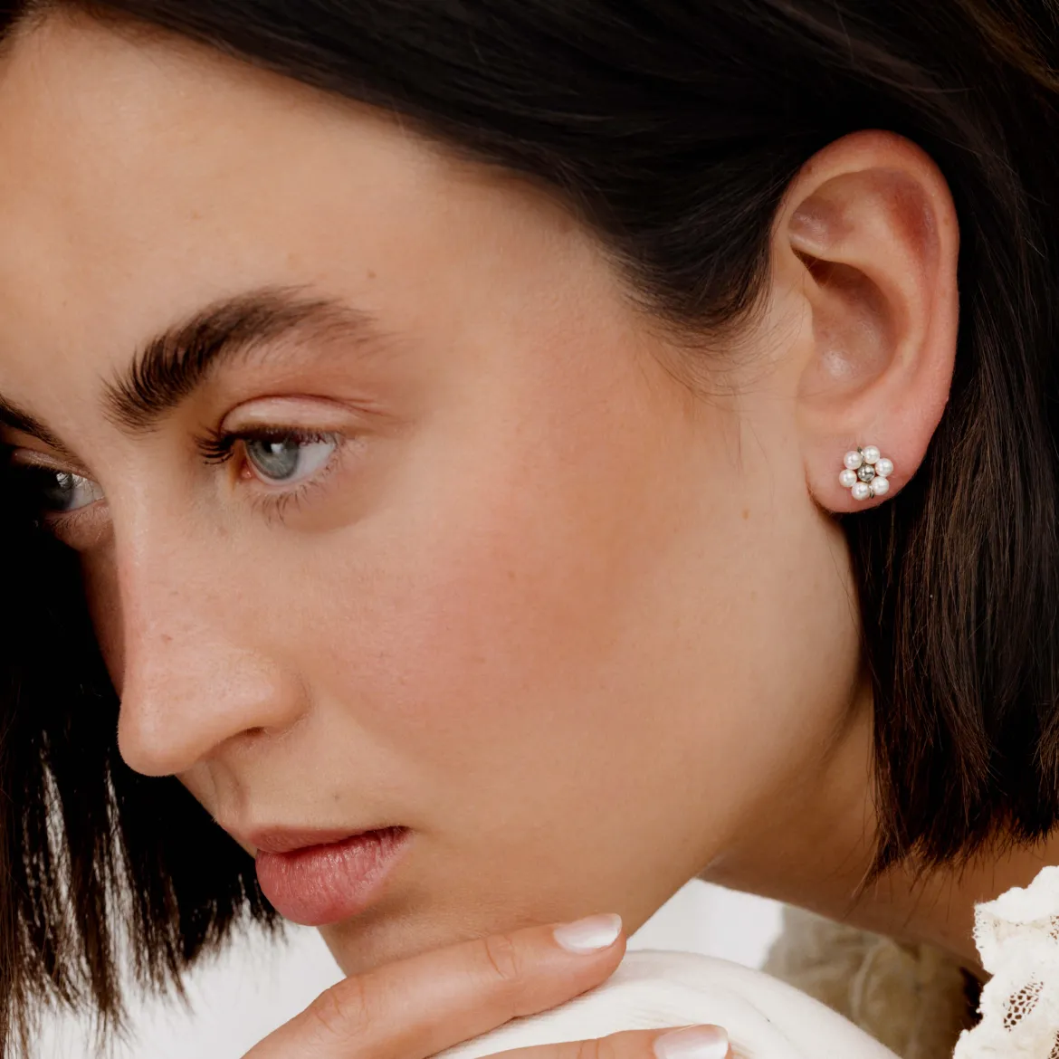 Daisy Studs Silber