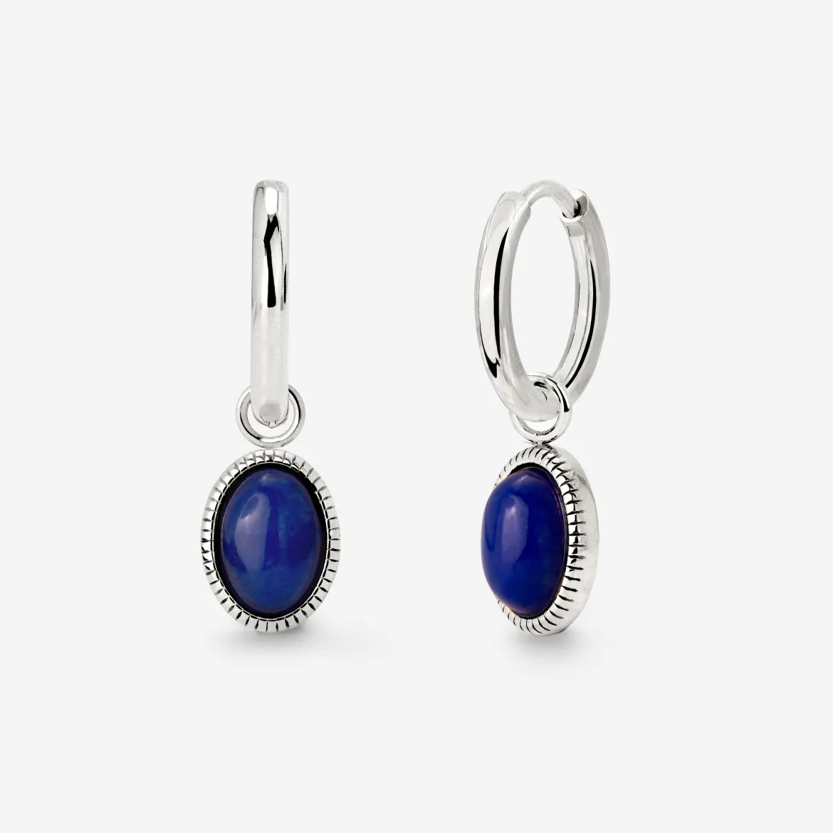 Deep Sea Hoop Set Small Silber