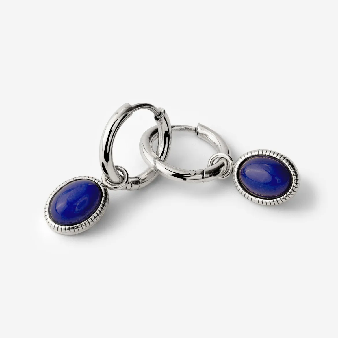 Deep Sea Hoop Set Small Silber